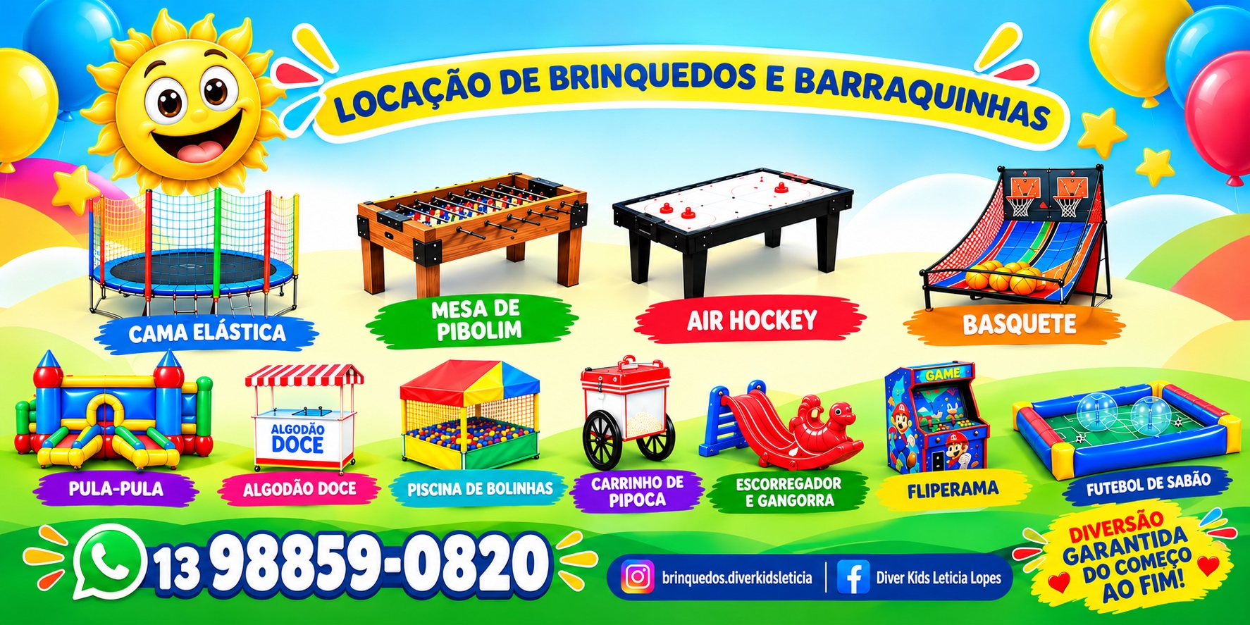 banner-home Locação e Aluguel de Brinquedos em Santos São Vicente Guarujá Cubatão Praia Grande Mongaguá Itanhaém Peruíbe